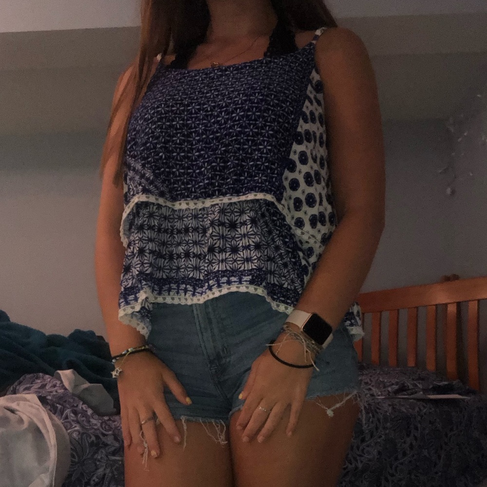 Blue Francesca Top
